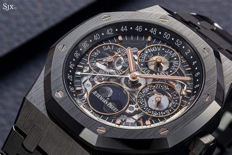 audemars piguet royal oak black ceramic skeleton|audemars piguet black skeleton price.